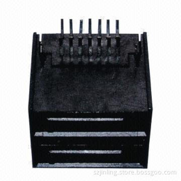 7+7P Dual SATA Connector, DIP Type, Phosphor Bronze Contact